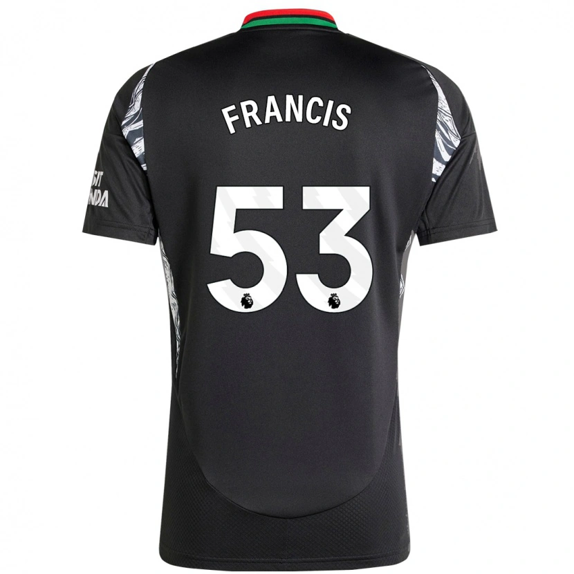 Danxen Kinder Jack Henry-Francis #53 Schwarz Auswärtstrikot Trikot 2024/25 T-Shirt