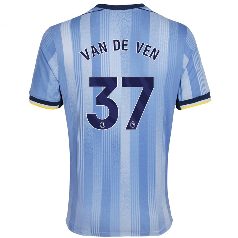 Danxen Kinder Micky Van De Ven #37 Hellblau Auswärtstrikot Trikot 2024/25 T-Shirt