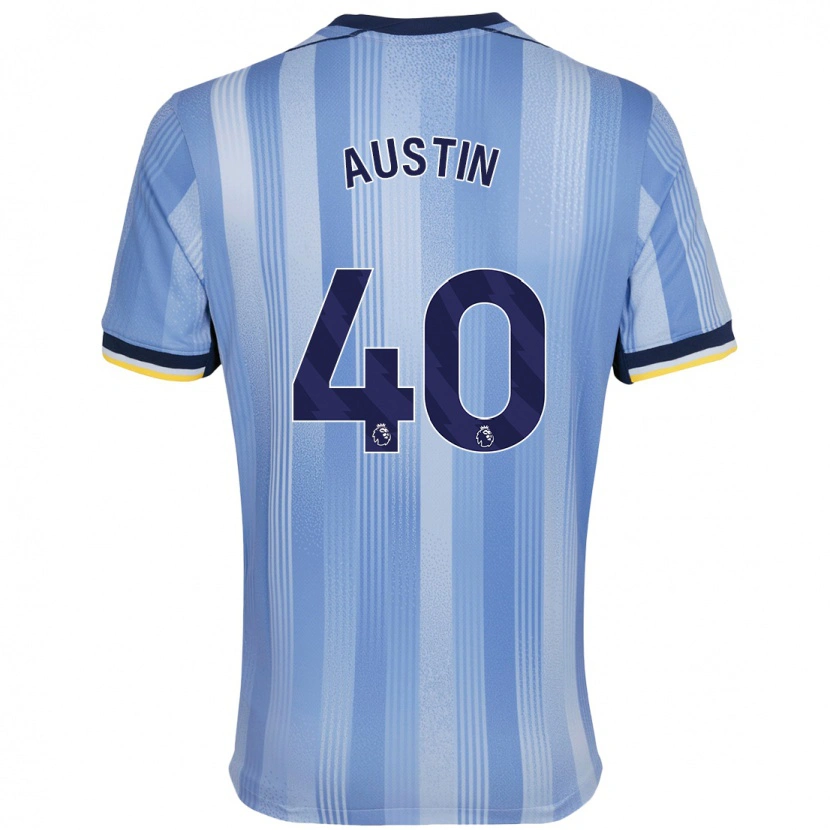 Danxen Kinder Brandon Austin #40 Hellblau Auswärtstrikot Trikot 2024/25 T-Shirt