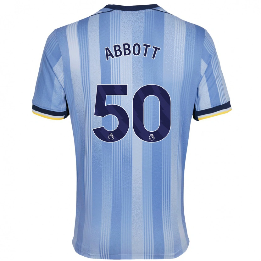 Danxen Kinder George Abbott #50 Hellblau Auswärtstrikot Trikot 2024/25 T-Shirt