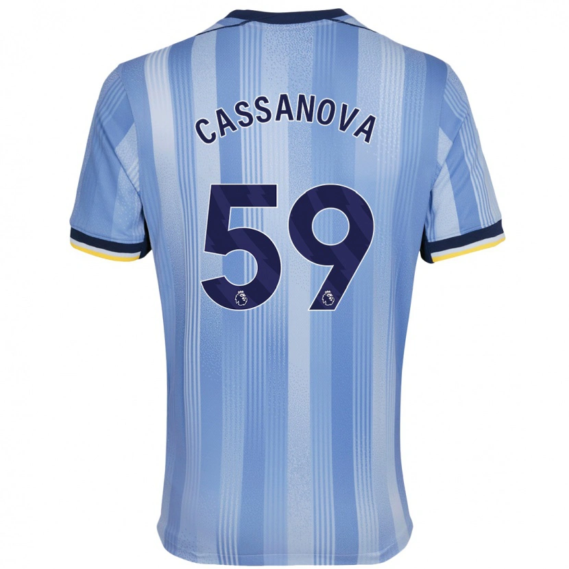 Danxen Kinder Dante Cassanova #59 Hellblau Auswärtstrikot Trikot 2024/25 T-Shirt