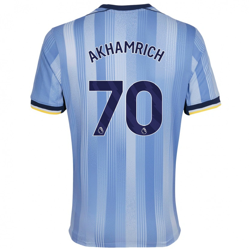 Danxen Kinder Yusuf Akhamrich #70 Hellblau Auswärtstrikot Trikot 2024/25 T-Shirt