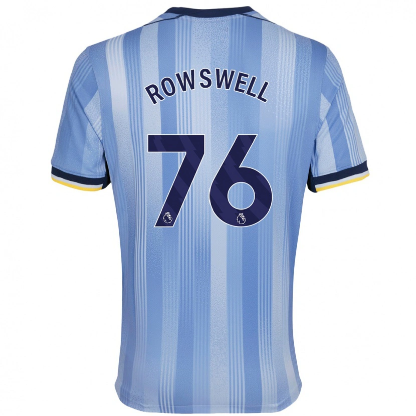 Danxen Kinder James Rowswell #76 Hellblau Auswärtstrikot Trikot 2024/25 T-Shirt