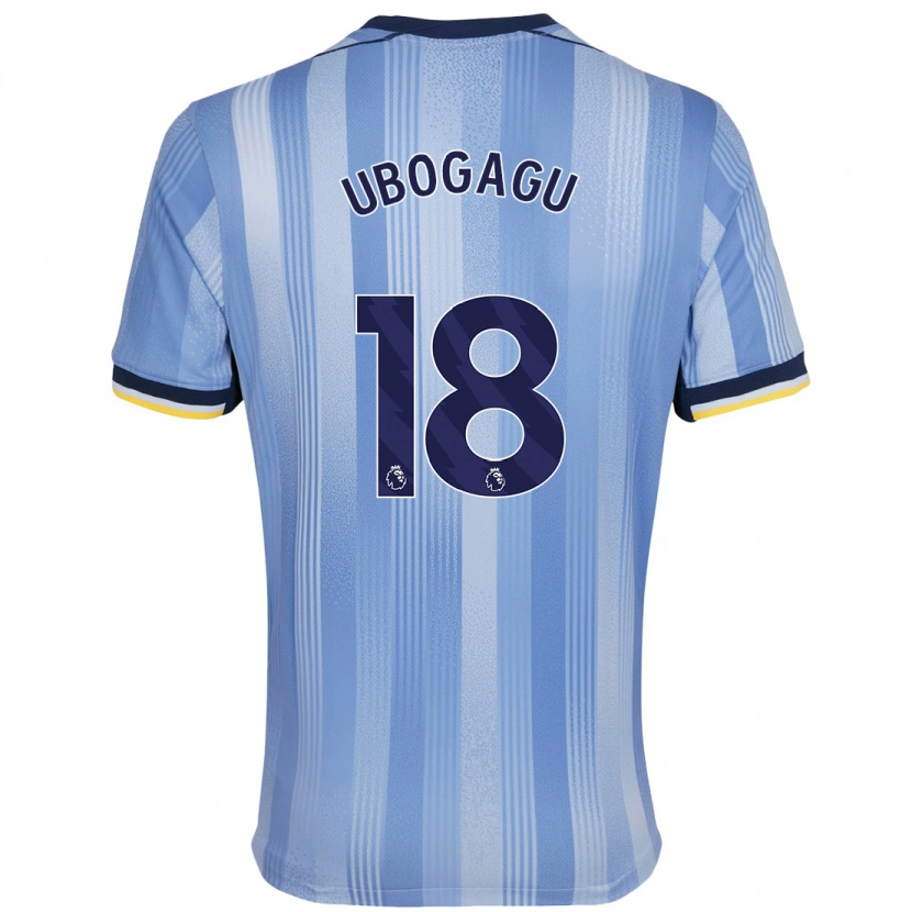 Danxen Kinder Chioma Ubogagu #18 Hellblau Auswärtstrikot Trikot 2024/25 T-Shirt