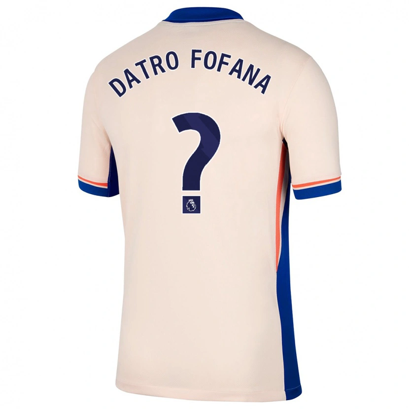 Danxen Kinder David Datro Fofana #0 Hellbeige Auswärtstrikot Trikot 2024/25 T-Shirt