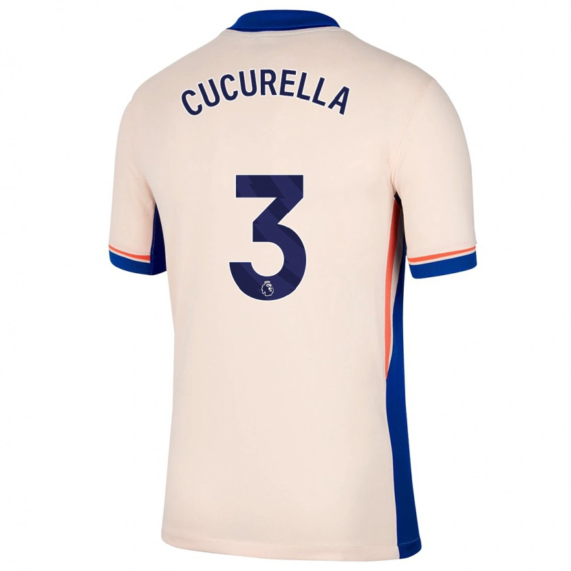 Danxen Kinder Marc Cucurella #3 Hellbeige Auswärtstrikot Trikot 2024/25 T-Shirt