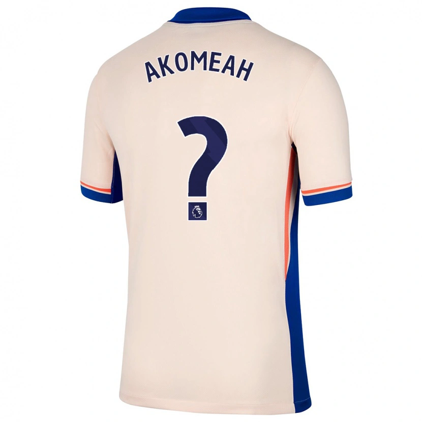 Danxen Kinder Travis Akomeah #0 Hellbeige Auswärtstrikot Trikot 2024/25 T-Shirt