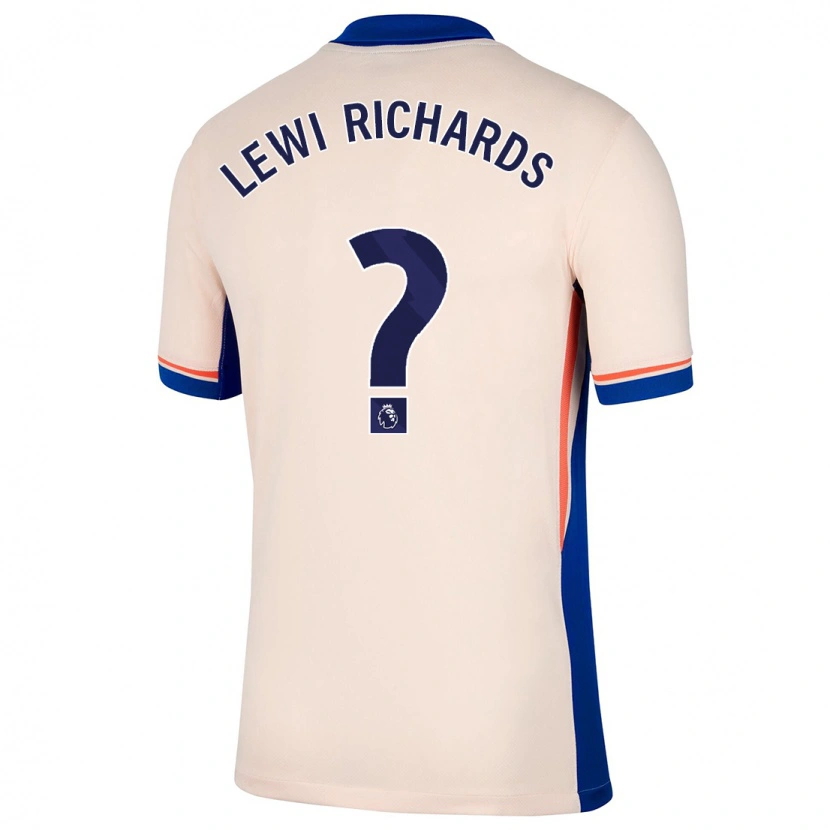 Danxen Kinder Lewi Richards #0 Hellbeige Auswärtstrikot Trikot 2024/25 T-Shirt