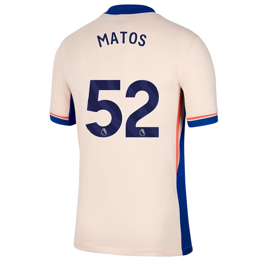 Danxen Kinder Alex Matos #52 Hellbeige Auswärtstrikot Trikot 2024/25 T-Shirt