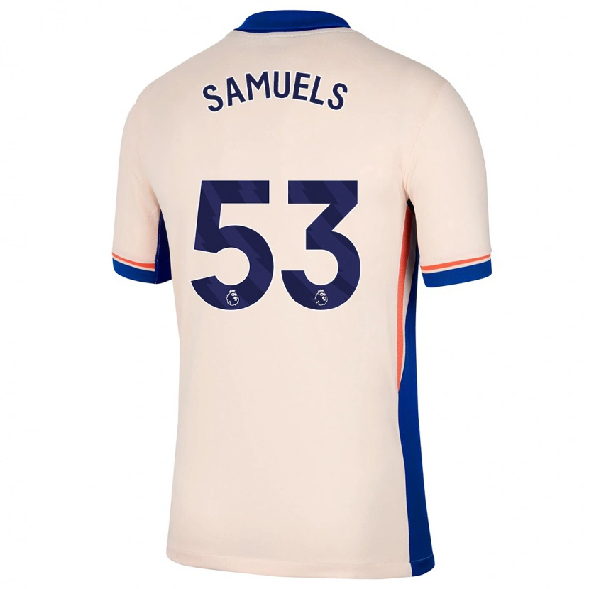 Danxen Kinder Ishé Samuels-Smith #53 Hellbeige Auswärtstrikot Trikot 2024/25 T-Shirt