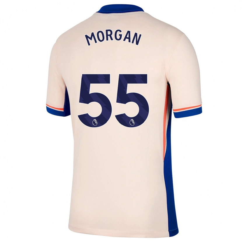 Danxen Kinder Jimmy-Jay Morgan #55 Hellbeige Auswärtstrikot Trikot 2024/25 T-Shirt