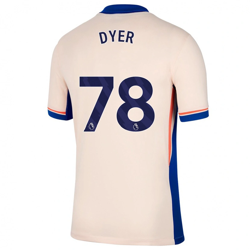 Danxen Kinder Kiano Dyer #78 Hellbeige Auswärtstrikot Trikot 2024/25 T-Shirt