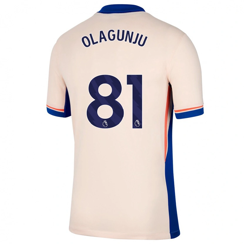 Danxen Kinder Saheed Olagunju #81 Hellbeige Auswärtstrikot Trikot 2024/25 T-Shirt