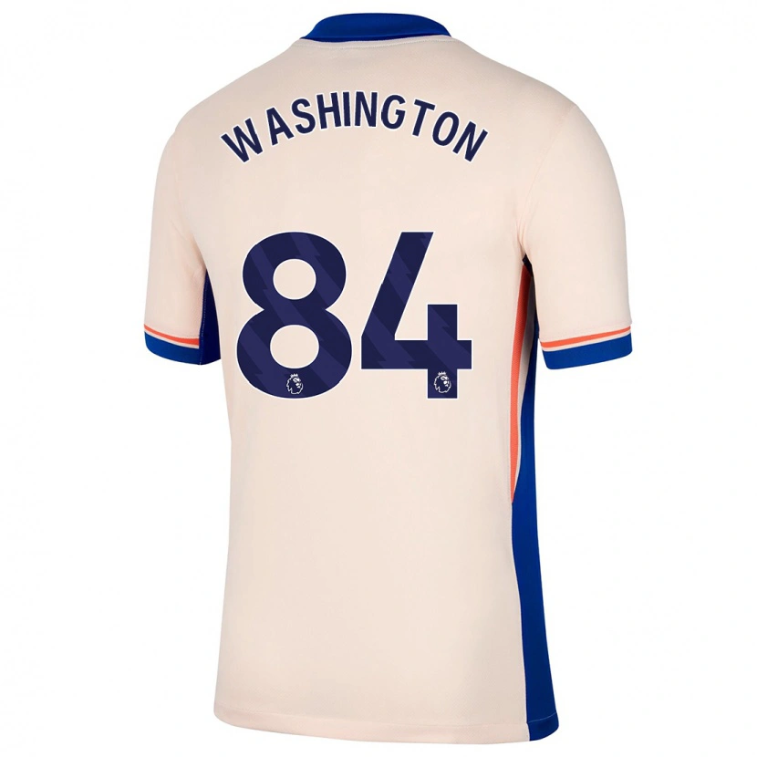 Danxen Kinder Marcell Washington #84 Hellbeige Auswärtstrikot Trikot 2024/25 T-Shirt