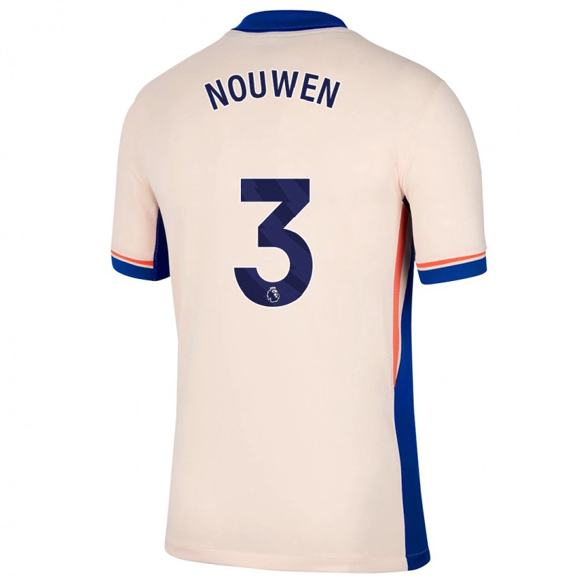Danxen Kinder Aniek Nouwen #3 Hellbeige Auswärtstrikot Trikot 2024/25 T-Shirt