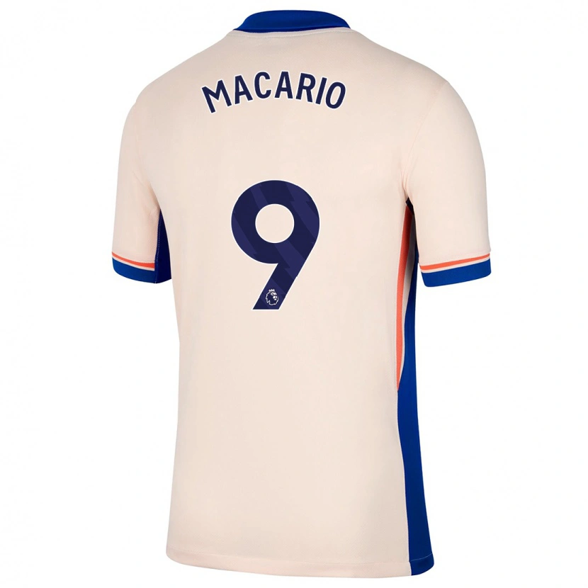 Danxen Kinder Catarina Macario #9 Hellbeige Auswärtstrikot Trikot 2024/25 T-Shirt