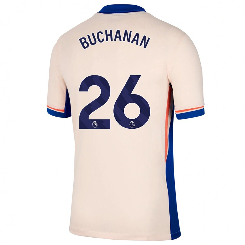 Danxen Kinder Kadeisha Buchanan #26 Hellbeige Auswärtstrikot Trikot 2024/25 T-Shirt