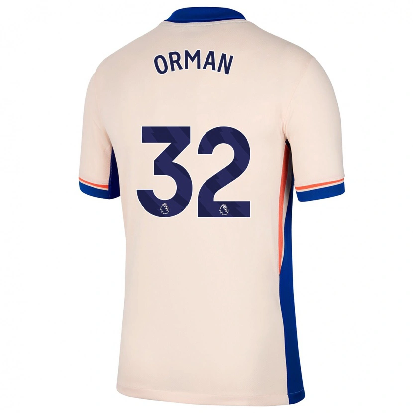 Danxen Kinder Emily Orman #32 Hellbeige Auswärtstrikot Trikot 2024/25 T-Shirt