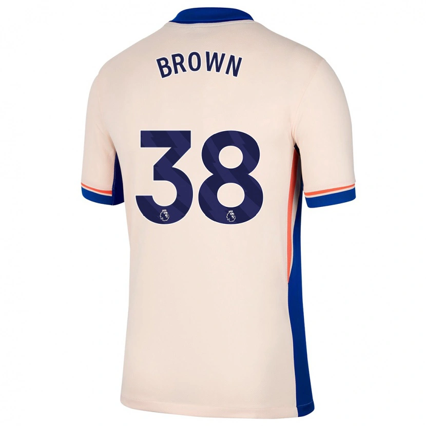 Danxen Kinder Cerys Brown #38 Hellbeige Auswärtstrikot Trikot 2024/25 T-Shirt