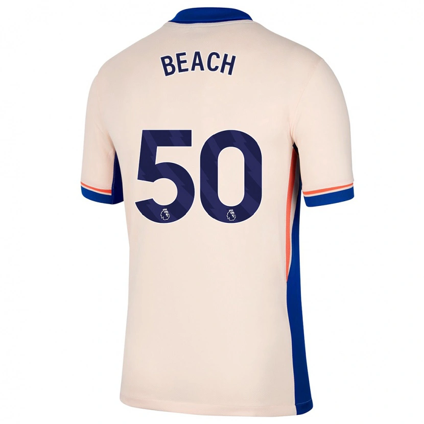 Danxen Kinder Eddie Beach #50 Hellbeige Auswärtstrikot Trikot 2024/25 T-Shirt