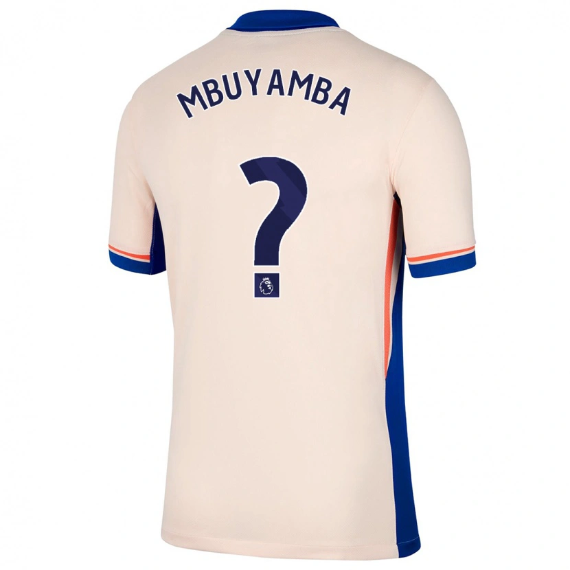 Danxen Kinder Xavier Mbuyamba #0 Hellbeige Auswärtstrikot Trikot 2024/25 T-Shirt