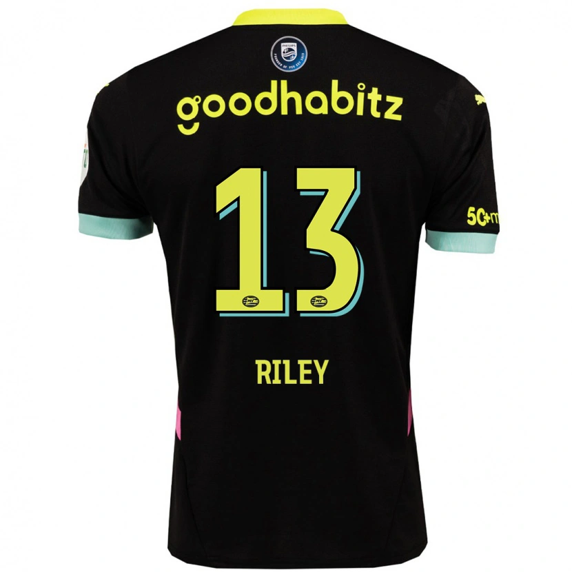 Danxen Kinder Indiah-Paige Riley #13 Schwarz Gelb Auswärtstrikot Trikot 2024/25 T-Shirt