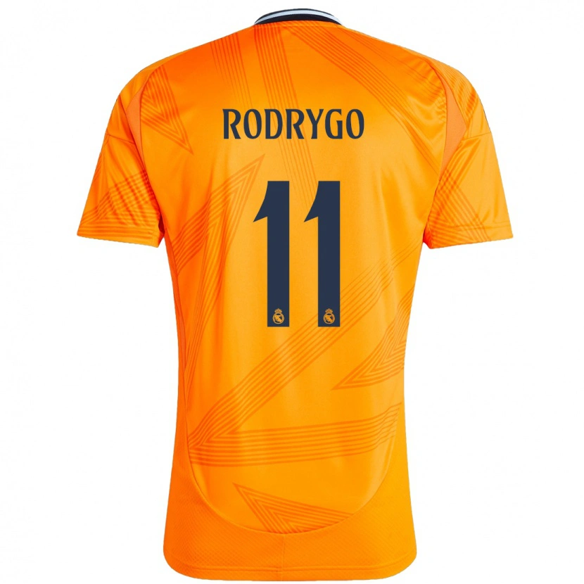 Danxen Kinder Rodrygo #11 Orange Auswärtstrikot Trikot 2024/25 T-Shirt