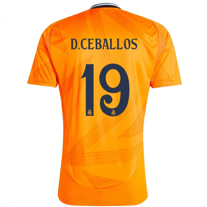 Danxen Kinder Dani Ceballos #19 Orange Auswärtstrikot Trikot 2024/25 T-Shirt