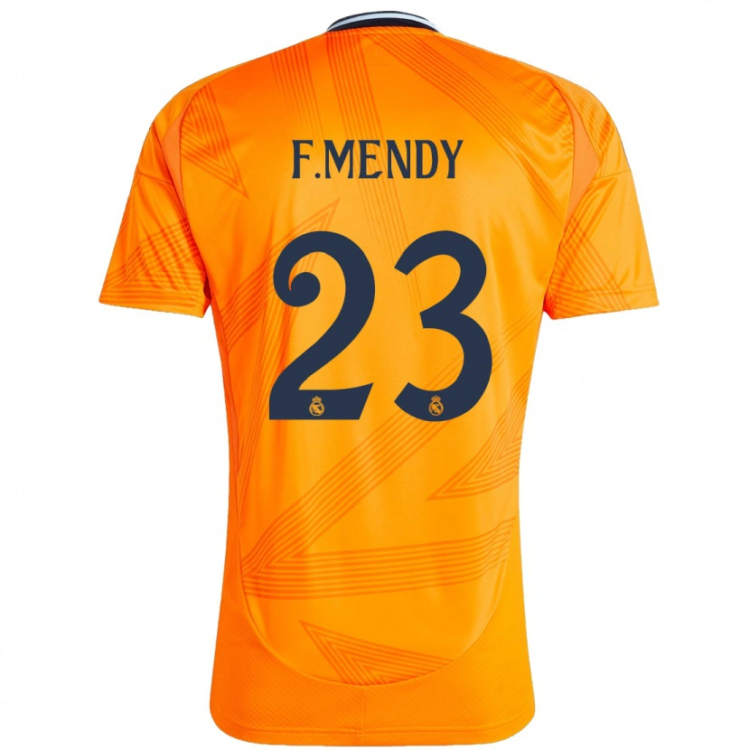 Danxen Kinder Ferland Mendy #23 Orange Auswärtstrikot Trikot 2024/25 T-Shirt