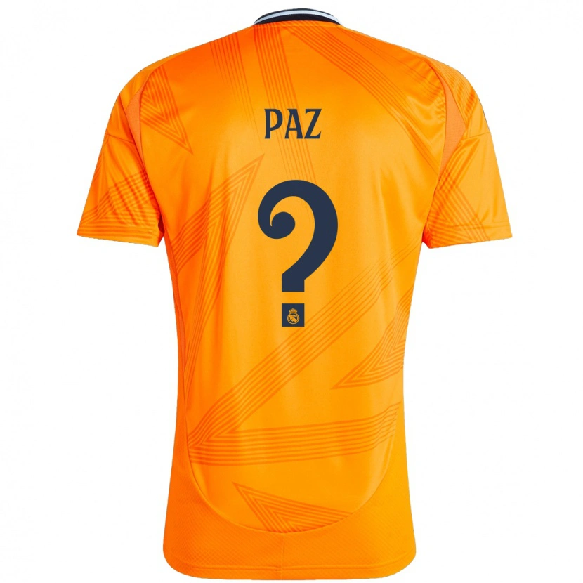 Danxen Kinder Nico Paz #0 Orange Auswärtstrikot Trikot 2024/25 T-Shirt