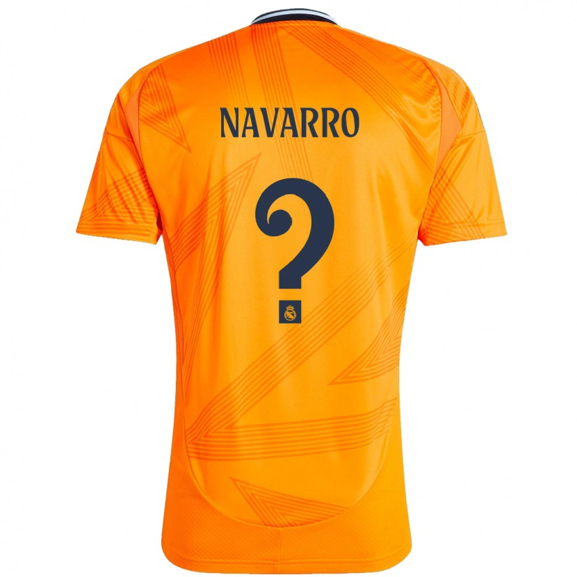 Danxen Kinder Gonzalo Navarro #0 Orange Auswärtstrikot Trikot 2024/25 T-Shirt