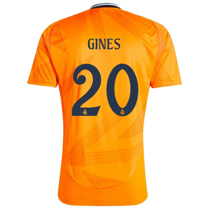 Danxen Kinder Álvaro Ginés #20 Orange Auswärtstrikot Trikot 2024/25 T-Shirt