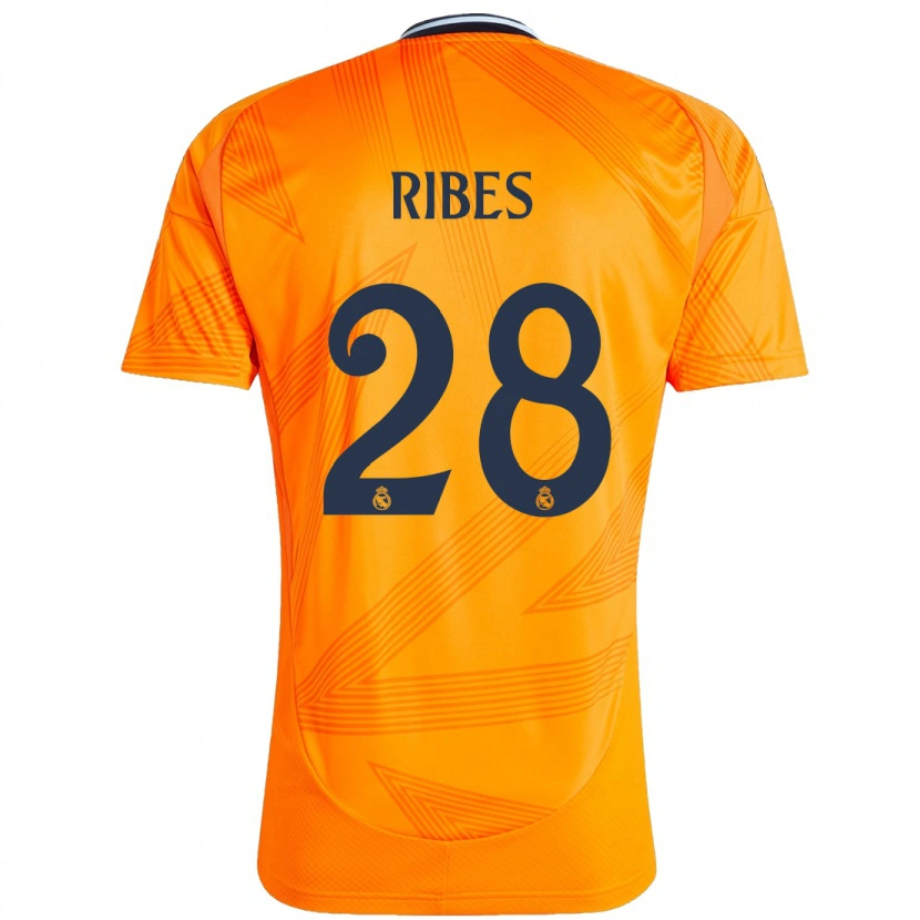 Danxen Kinder Kike Ribes #28 Orange Auswärtstrikot Trikot 2024/25 T-Shirt