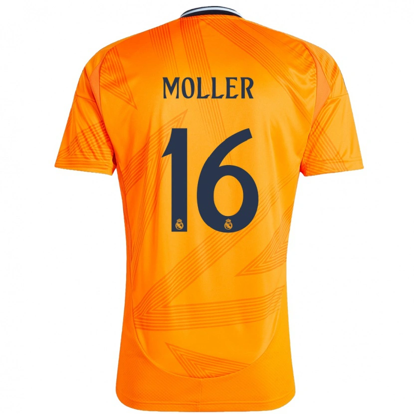 Danxen Kinder Caroline Møller #16 Orange Auswärtstrikot Trikot 2024/25 T-Shirt
