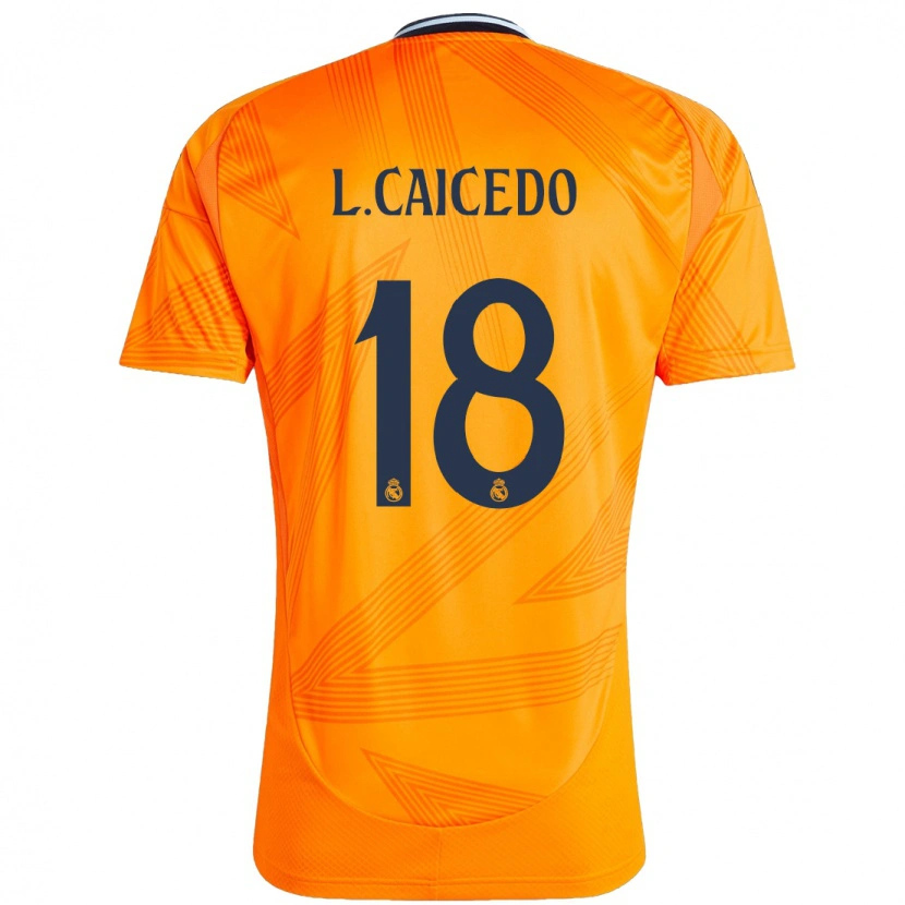 Danxen Kinder Linda Caicedo #18 Orange Auswärtstrikot Trikot 2024/25 T-Shirt
