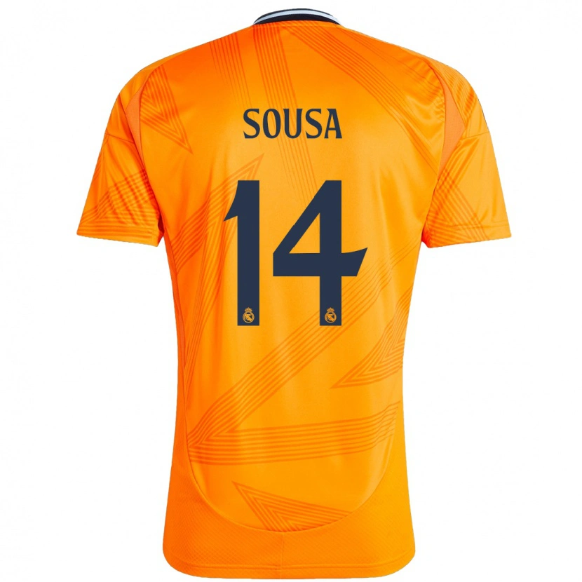 Danxen Kinder Kathellen Sousa #14 Orange Auswärtstrikot Trikot 2024/25 T-Shirt