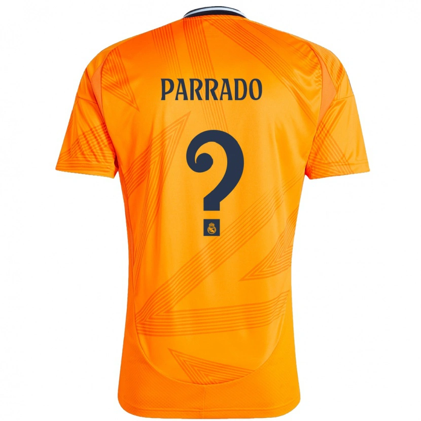 Danxen Kinder Diego Parrado #0 Orange Auswärtstrikot Trikot 2024/25 T-Shirt