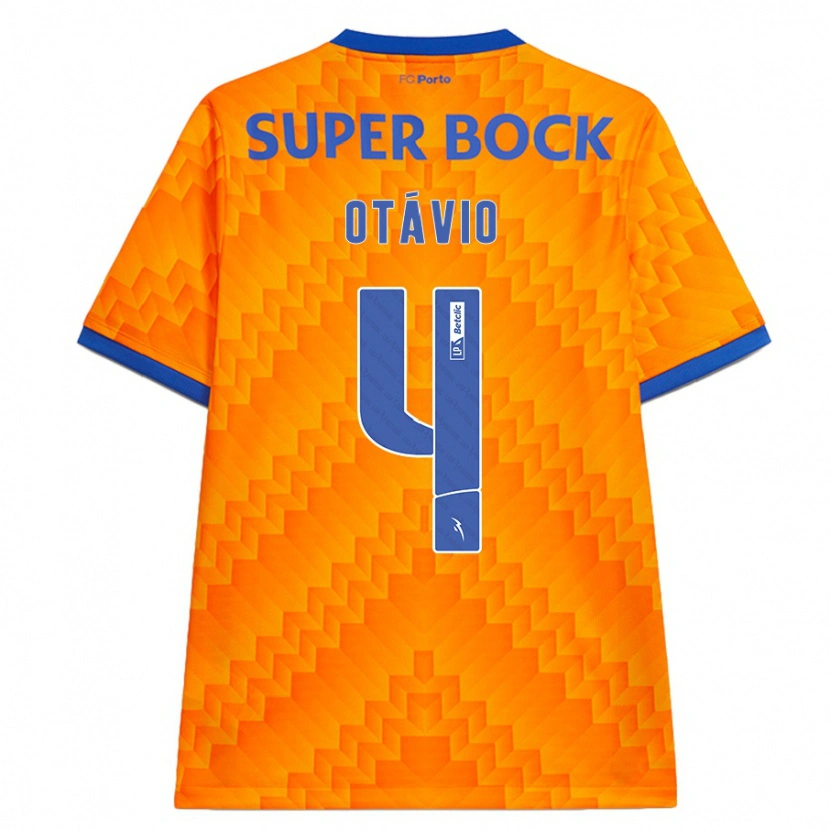 Danxen Kinder Otávio #4 Orange Auswärtstrikot Trikot 2024/25 T-Shirt