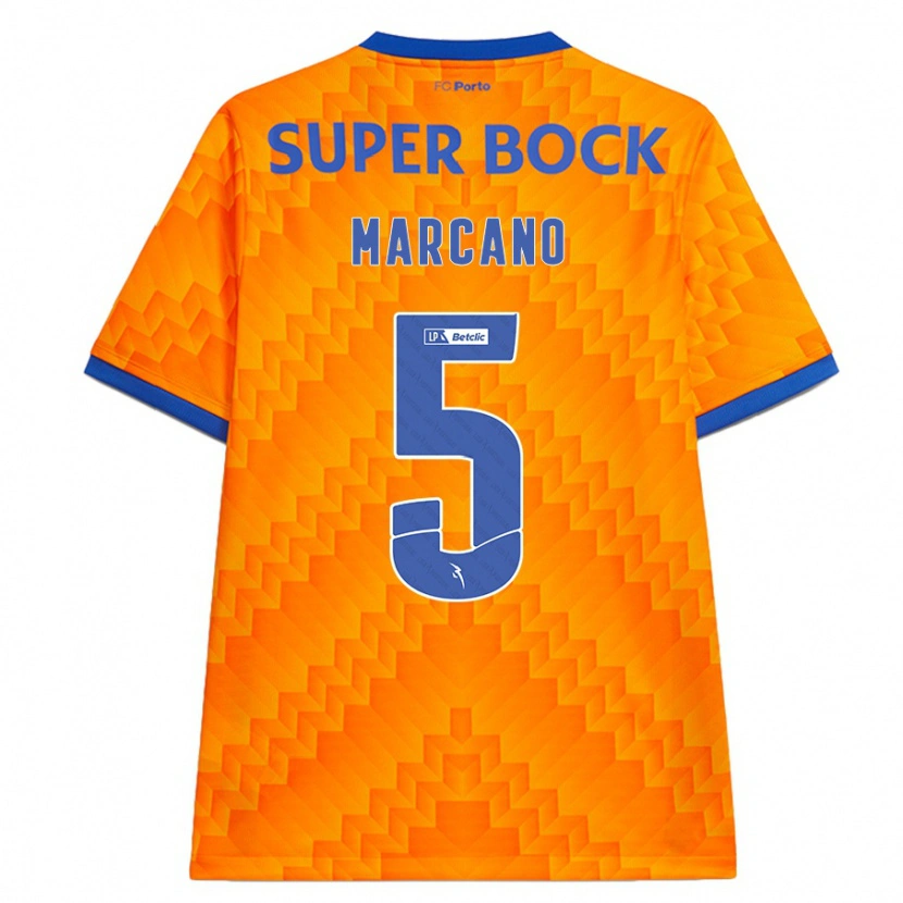 Danxen Kinder Iván Marcano #5 Orange Auswärtstrikot Trikot 2024/25 T-Shirt