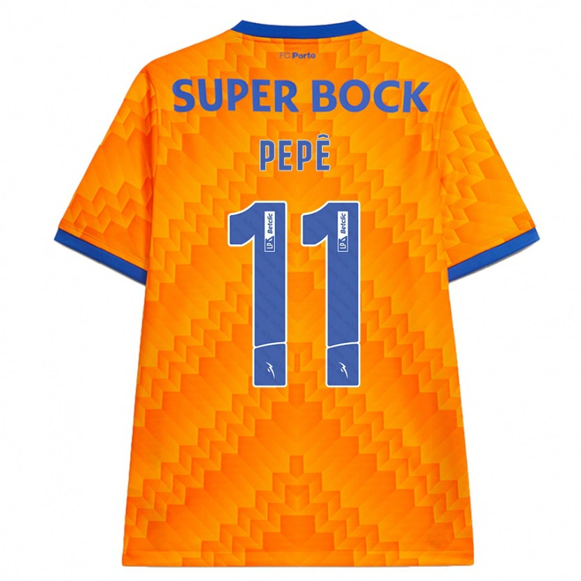 Danxen Kinder Pepê #11 Orange Auswärtstrikot Trikot 2024/25 T-Shirt