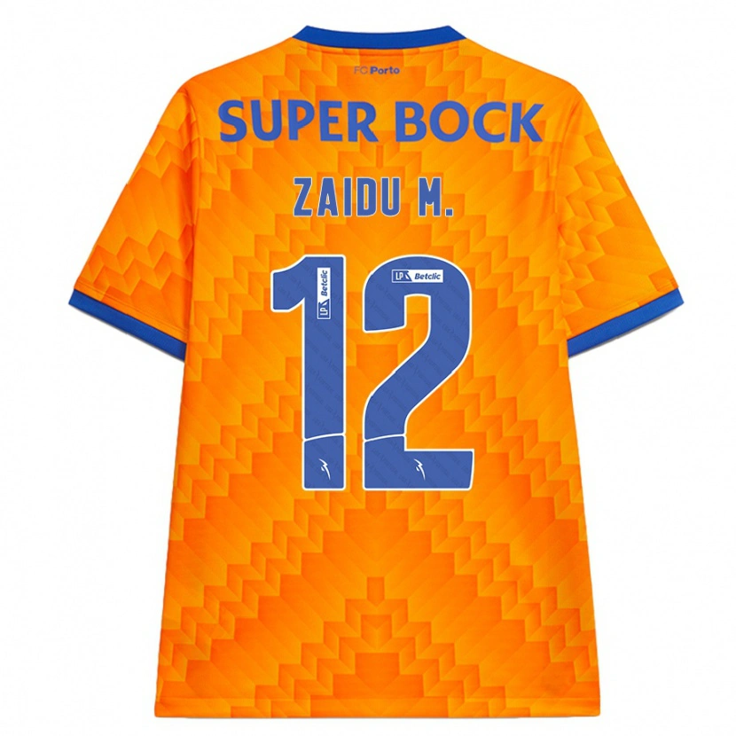 Danxen Kinder Zaidu #12 Orange Auswärtstrikot Trikot 2024/25 T-Shirt