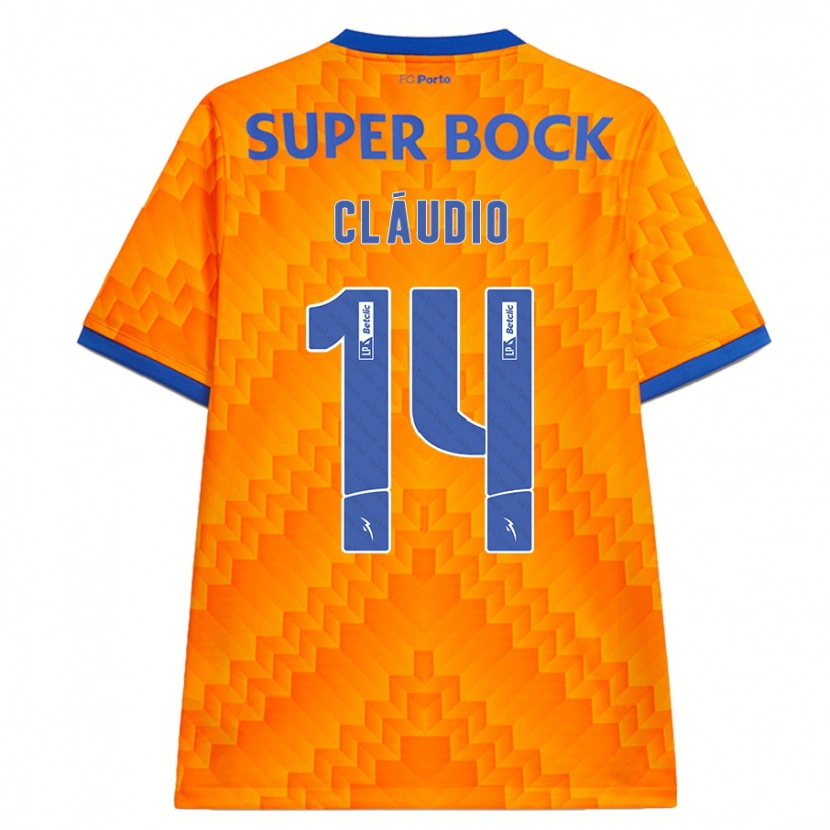 Danxen Kinder Cláudio Ramos #14 Orange Auswärtstrikot Trikot 2024/25 T-Shirt