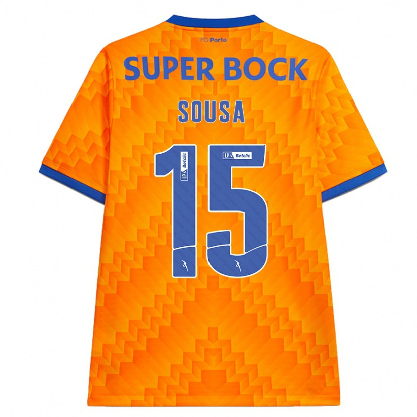 Danxen Kinder Vasco Sousa #15 Orange Auswärtstrikot Trikot 2024/25 T-Shirt