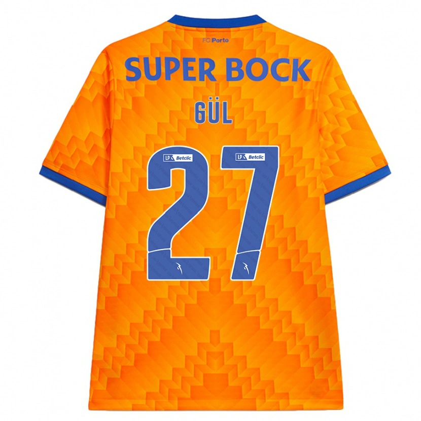 Danxen Kinder Deniz Gül #27 Orange Auswärtstrikot Trikot 2024/25 T-Shirt