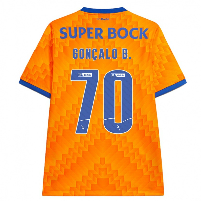 Danxen Kinder Gonçalo Borges #70 Orange Auswärtstrikot Trikot 2024/25 T-Shirt