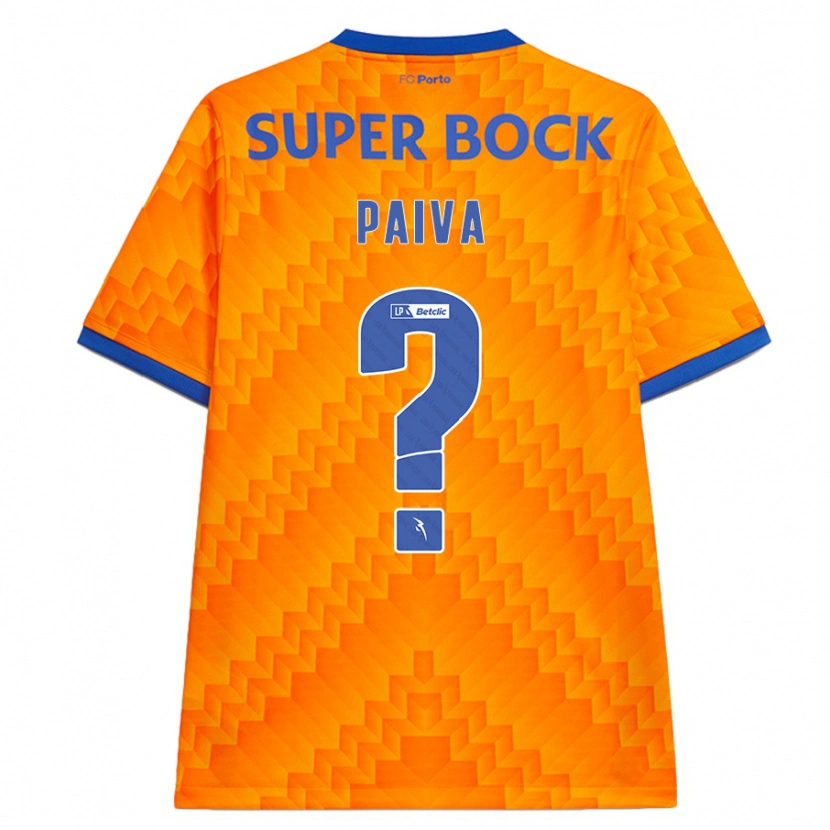 Danxen Kinder Gonçalo Paiva #0 Orange Auswärtstrikot Trikot 2024/25 T-Shirt