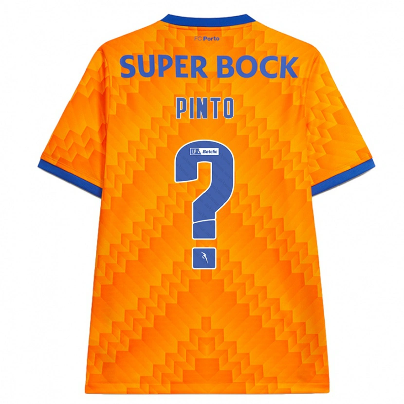 Danxen Kinder Gonçalo Pinto #0 Orange Auswärtstrikot Trikot 2024/25 T-Shirt