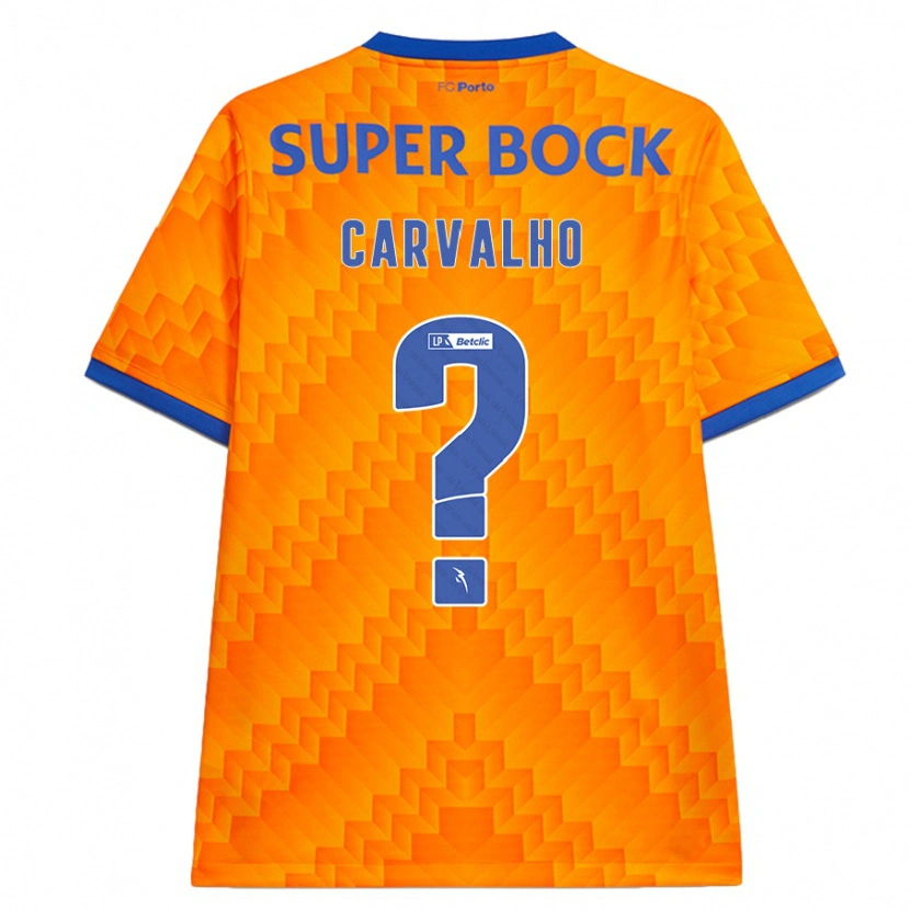 Danxen Kinder Guilherme Carvalho #0 Orange Auswärtstrikot Trikot 2024/25 T-Shirt
