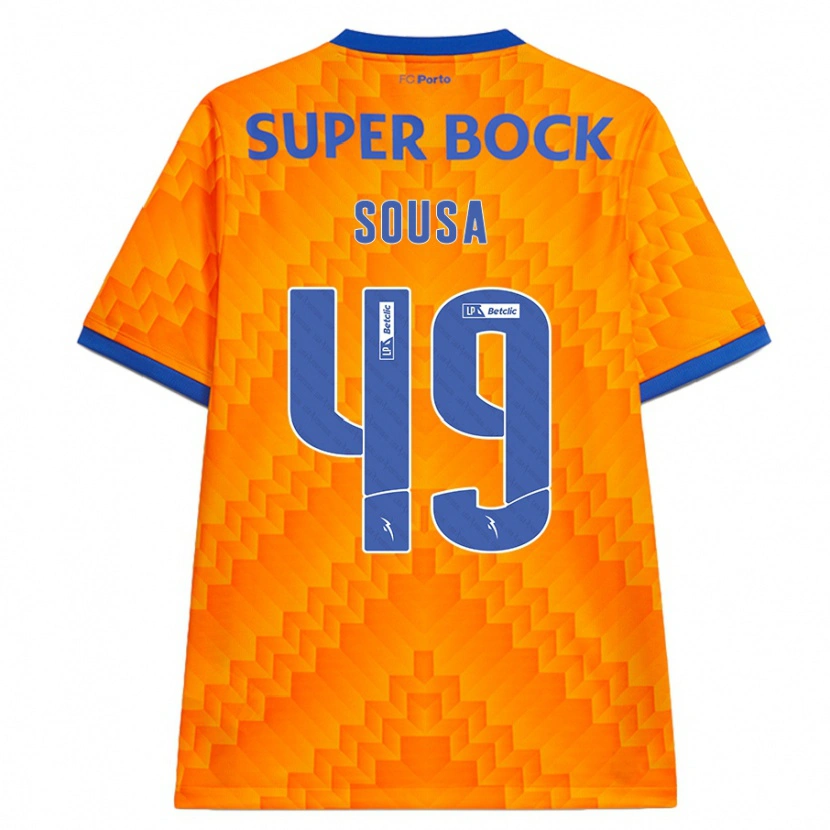 Danxen Kinder Gonçalo Sousa #49 Orange Auswärtstrikot Trikot 2024/25 T-Shirt