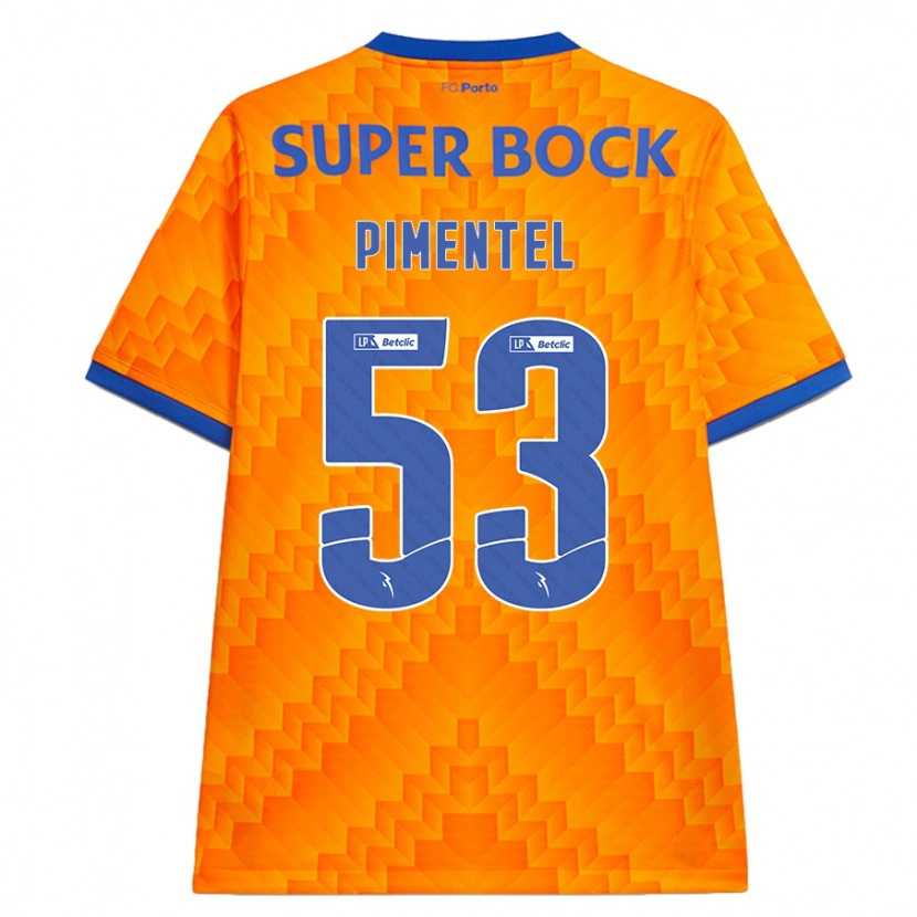 Danxen Kinder Eric Pimentel #53 Orange Auswärtstrikot Trikot 2024/25 T-Shirt
